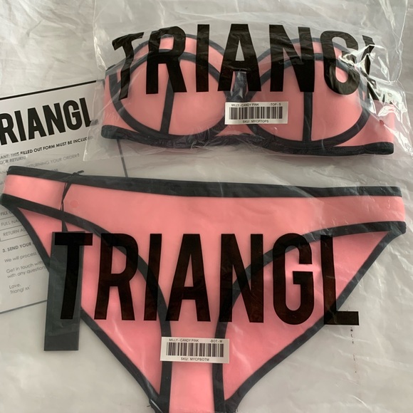TRIANGL Milly style bikini. Candy Pink colour.
